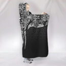 Ligerking Hooded Blanket - Fenrir and Valknut Tatoo A35