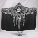 Ligerking Hooded Blanket - Fenrir and Valknut Tatoo A35