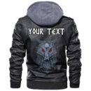 (Custom) Ligerking - Fairy Raven With Feathers Leather Jacket A35