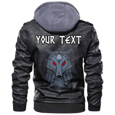 (Custom) Ligerking - Fairy Raven With Feathers Leather Jacket A35