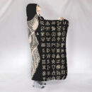 Ligerking Hooded Blanket - Fenrir and Valknut and Rune A35