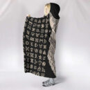 Ligerking Hooded Blanket - Fenrir and Valknut and Rune A35
