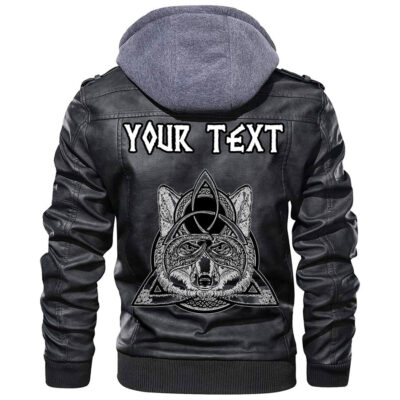 (Custom) Ligerking - Flying Mighty Black Raven Leather Jacket A35