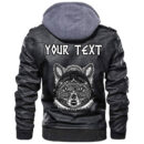 (Custom) Ligerking - Fox In The Celtic Style Tattoo Leather Jacket A35