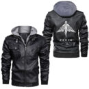 Ligerking - Freyja Norse Goddess Odins Ravens Huginn and Muninn Viking Leather Jacket A35