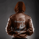 Ligerking Jacket - MS 13 Gangsign Zipper Leather Jacket A31