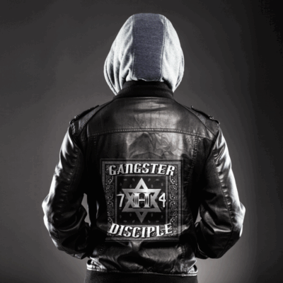 Ligerking Jacket - Gangster Disciples Zipper Leather Jacket A31