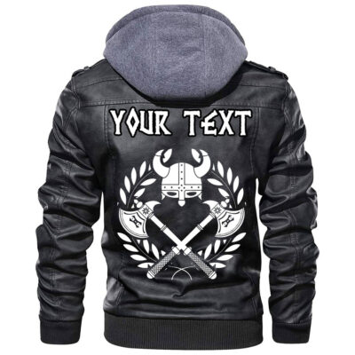 (Custom) Ligerking - God Odin Helmet Leather Jacket A35