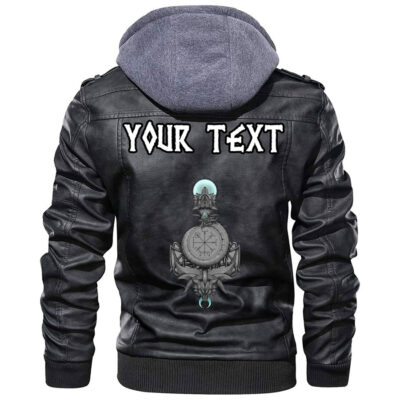 (Custom) Ligerking - Hand Holding The Hammer Of God Thor Leather Jacket A35