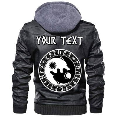 (Custom) Ligerking - Hati & Skoll Leather Jacket A35