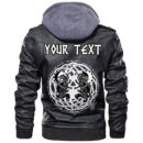 (Custom) Ligerking - Hati and Skoll Sun And Moon Leather Jacket A35