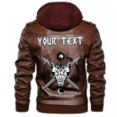 (Custom) Ligerking - Hati and Skoll Leather Jacket A35