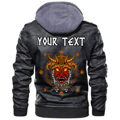 (Custom) Ligerking - Head Viking Leather Jacket A35