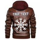 (Custom) Ligerking - Helm of Awe New Leather Jacket A35