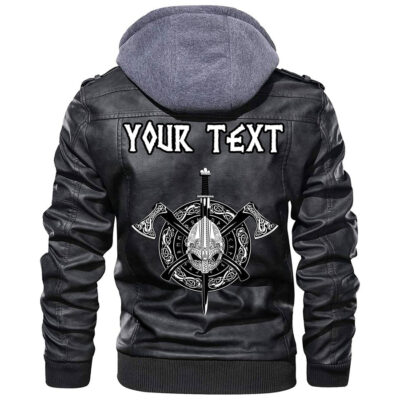 (Custom) Ligerking - Helmet Background Star Leather Jacket A35