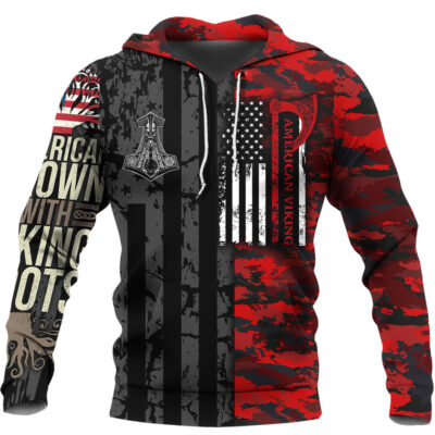 Ligerking Hoodie - American Viking Hoodie A7