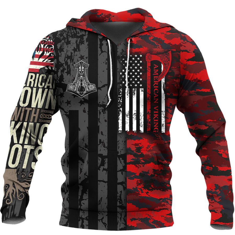Ligerking Hoodie - American Viking Hoodie A7