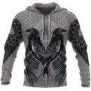 Ligerking Zip Hoodie Raven Valknut A15