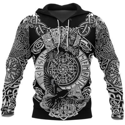 Ligerking Hoodie Raven And Wolf A15