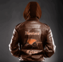 Ligerking Jacket - Grape Street Crips Zipper Leather Jacket A31