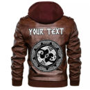 (Custom) Ligerking - Horror Helmet Magic Runic Leather Jacket A35