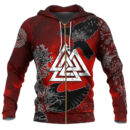 Ligerking Clothing - Hugin and Munin Valknut Helm Of Awe Rune A35