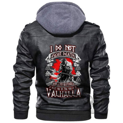 Ligerking - I Do Not Fear Death Leather Jacket A35