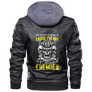 Ligerking Jacket - Viking Shield & Axe Leather Jacket A31