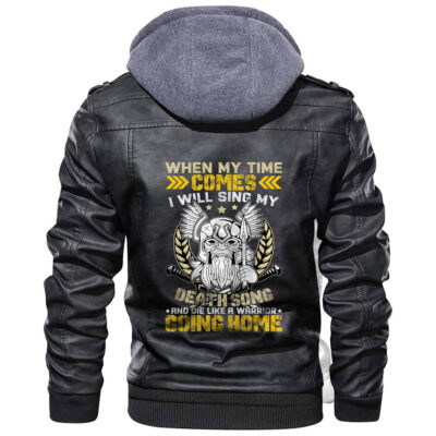 Ligerking Jacket - I Will Sing My Death Song Leather Jacket A31