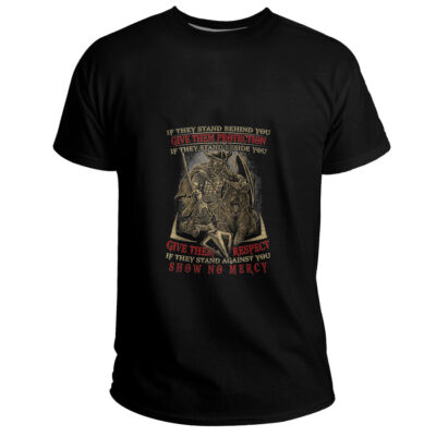 Ligerking Clothing (Custom) - If They Stand Behind You Give Them Protection Basic T-Shirt A35