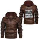 Ligerking - Face Of Dragon Leather Jacket A95