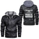 Ligerking - Face Of Dragon Leather Jacket A95