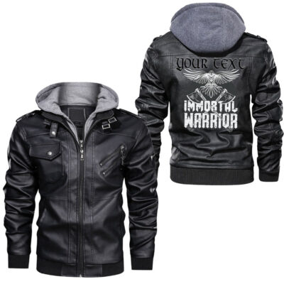 Ligerking - Face Of Dragon Leather Jacket A95
