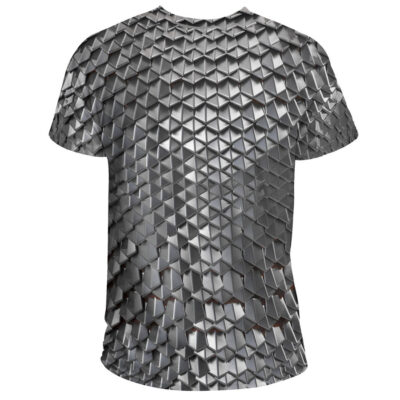 Ligerking - Iron Chain Armor on White Background T-Shirt A35