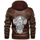 Ligerking - Hugin and Munin Style Celtic Leather Jacket A35