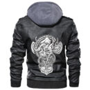 Ligerking - Hugin and Munin Style Celtic Leather Jacket A35