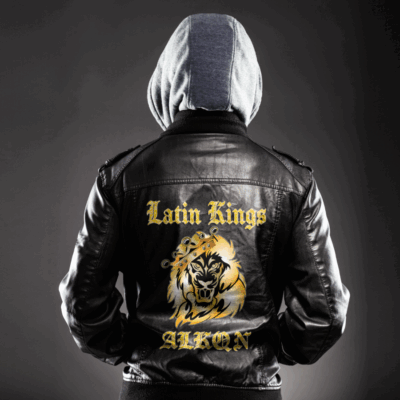 Ligerking Jacket - Latin Kings Gangsing Zipper Leather Jacket A31