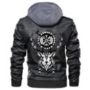 Ligerking - Norse Viking Wolf Ulfhednar Leather Jacket A35