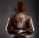 Ligerking Jacket - Latin Kings Lion Zipper Leather Jacket A31