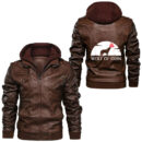 Ligerking - Mens Thats what i do I grow a beard and i know things Leather Jacket A35