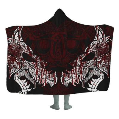 Ligerking Hooded Blanket - Nodric Fenrir Blood Style A35