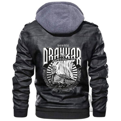 Ligerking Jacket - Nordic Drakkar Leather Jacket A31