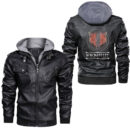 Ligerking - Norse Mythology and viking raven with raven mandala Leather Jacket A35