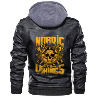 Ligerking Jacket - My Ancestors Were Viking Leather Jacket A31