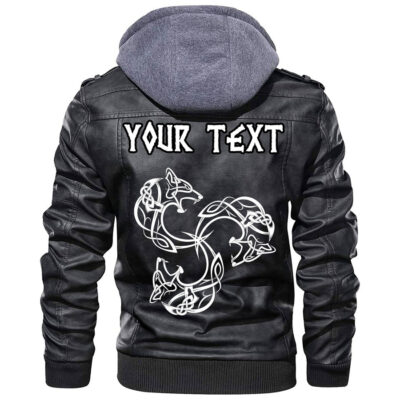 (Custom) Ligerking - Norse God Loki Leather Jacket A35