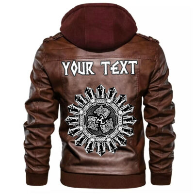 (Custom) Ligerking - Norse Warrior Berserker Leather Jacket A35