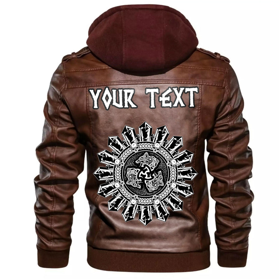 (Custom) Ligerking - Norse Warrior Berserker Leather Jacket A35