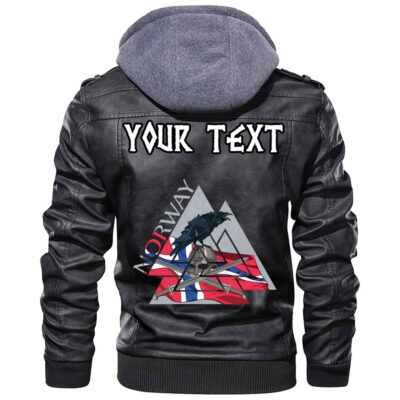 (Custom) Ligerking - Northern Warriors Berserkers With Swords And Shields Leather Jacket A35