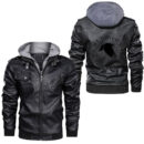 Ligerking - Odin Norse Mythology Raven Viking Skull Gift Viking Leather Jacket A35
