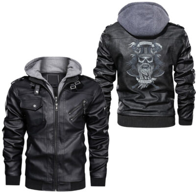Ligerking -Raven Circle Leather Jacket A95